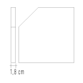 Ladrilho Hidráulico Liso Pentagonal p / tozeta 10cm Cod. L26 (20 x 20 cm)