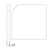 Ladrilho Hidráulico Liso Pentagonal p / tozeta 5cm Cod. L30 (20 x 20 cm)